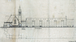 Gevel Insulindeweg met woningen
<br/>
Stadsarchief - Archief van de N-H Gemeente te Amsterdam; bouwcommissie, 1927